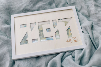 Geschenk zum Geburtstag | Geldgeschenk | personalisiertes Geburtstagsgeschenk | ZEIT | personalisierbar