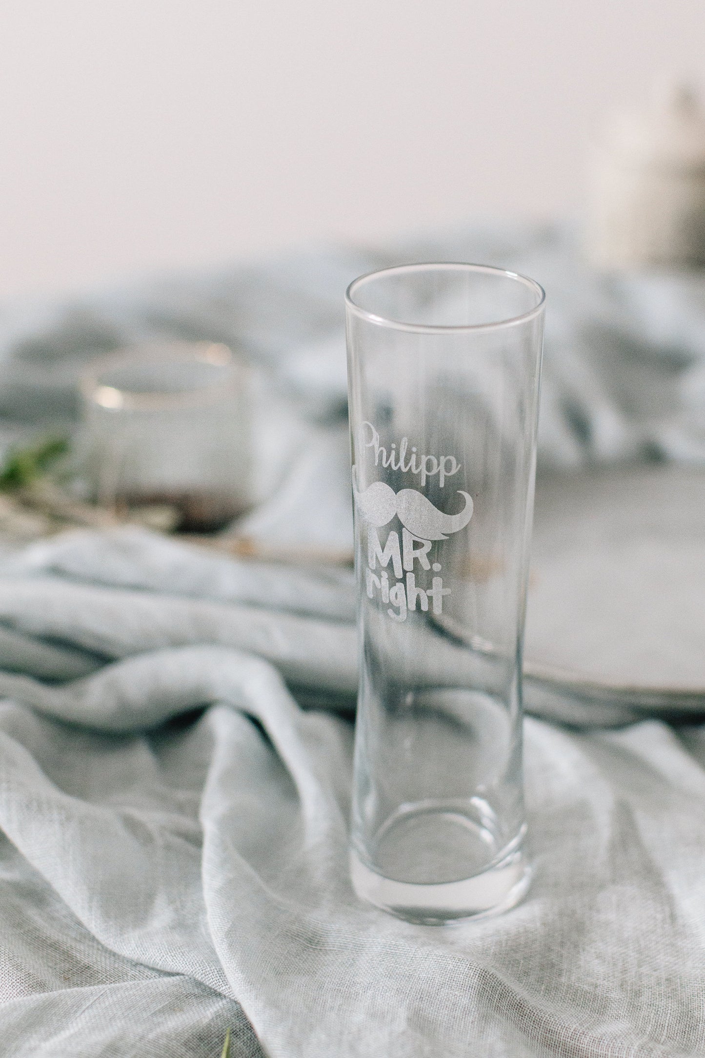 Mr. Right und Mrs. Always Right - Trinkglas-Set für Paare | Weißbier Glas | Weinglas | personalisierbar