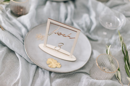 Hochzeit Tischnummern - Einzigartige Viereckige Tischdekoration
