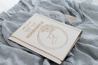 Familienstammbuch |Stammbuch | Stammbaum | Stammbuch der Familie aus Holz in A4-A5 | Holzbuch | personalisierbar