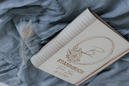 Familienstammbuch |Stammbuch | Stammbaum | Stammbuch der Familie aus Holz in A4-A5 | Holzbuch | personalisierbar
