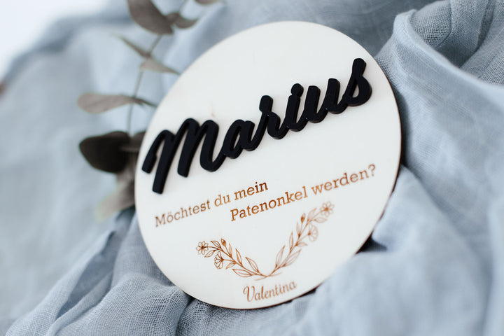 Patenonkel | Patentante | Taufe | Taufgeschenk | Patenonkel fragen | Patentante fragen | Patenonkel Geschenk | Patentante Geschenk |Taufpate | personalisierbar