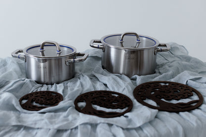 Baum des Lebens Untersetzer - Symbolische Tischdekoration Chocolat Brown