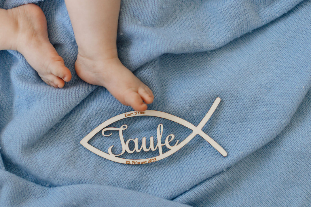 Taufe | Tischdeko| Taufgeschenk | Holzschild | Holz | personalisiert | Geschenk zur Taufe | Geschenkanhänger |  Patenkind | personalisierbar