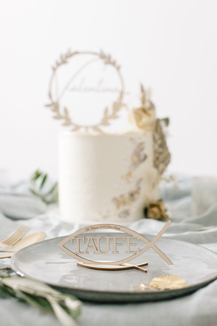Taufe | Tischdeko| Taufgeschenk | Holzschild | Holz | personalisiert | Geschenk zur Taufe | Geschenkanhänger |  Patenkind | personalisierbar