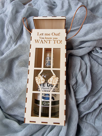 Geschenk Gin | Gin Box | Wein Box | Flaschen Verpackung | Weinbox | Geschenk zum Geburtstag | Geschenk zur Hochzeit | Geburtstagsgeschenk