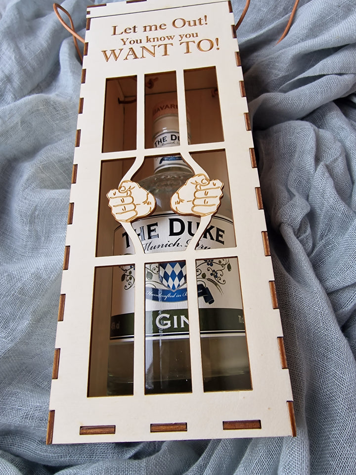 Geschenk Gin | Gin Box | Wein Box | Flaschen Verpackung | Weinbox | Geschenk zum Geburtstag | Geschenk zur Hochzeit | Geburtstagsgeschenk
