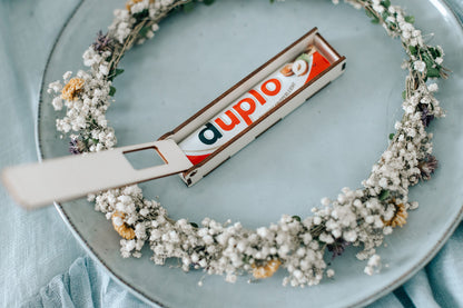 Personalisierte Duplo-Geschenkverpackung mit Gravur – Liebevolle Sprüche für besondere Anlässe |