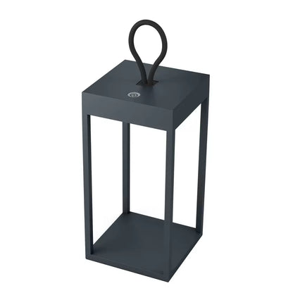 Kabellose Laterne Carlo Anthrazit freigestellt – Akku 9h IP65 KS Verlichting 7635