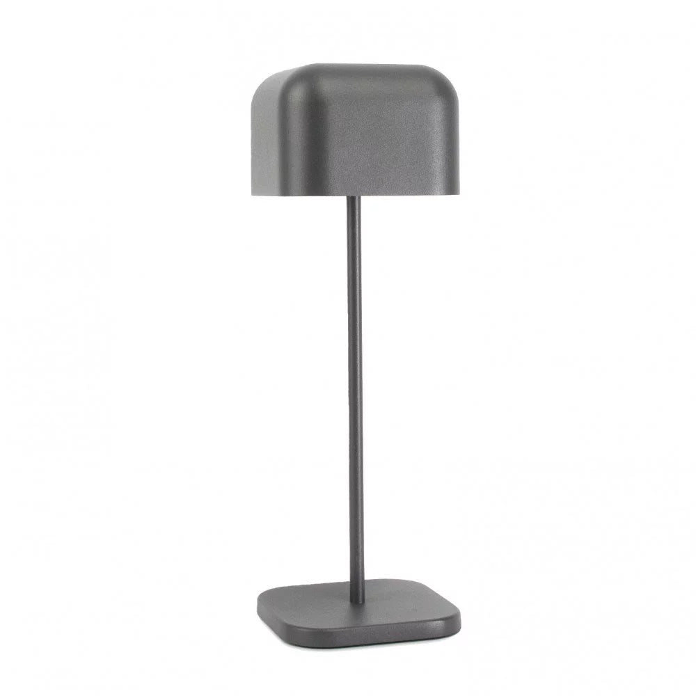 Kabellose Tischlampe Cabo Medium Anthrazit freigestellt – Akku aufladbar KS Verlichting 7848