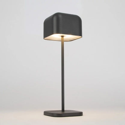 Kabellose Tischlampe Cabo Medium Anthrazit von unten leuchtend – warmweißes Licht 240 Lumen