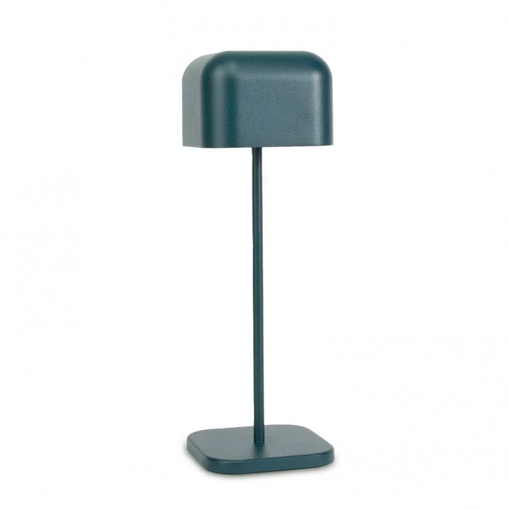 Kabellose Tischlampe Cabo Matt Ozeanblau freigestellt – Akku aufladbar KS Verlichting 7850