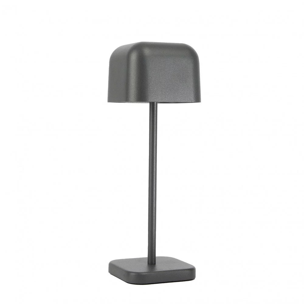 Kabellose Tischlampe Cabo Small Anthrazit freigestellt – Akku aufladbar KS Verlichting 7854