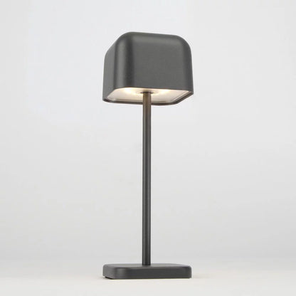 Kabellose Tischlampe Cabo Small Anthrazit von unten leuchtend – warmweißes Licht 190 Lumen