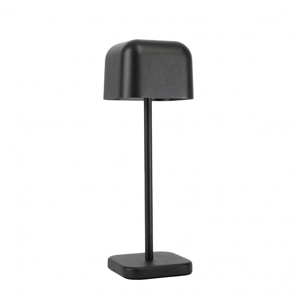 Kabellose Tischlampe Cabo Small Matt Schwarz freigestellt – Akku aufladbar KS Verlichting 7855