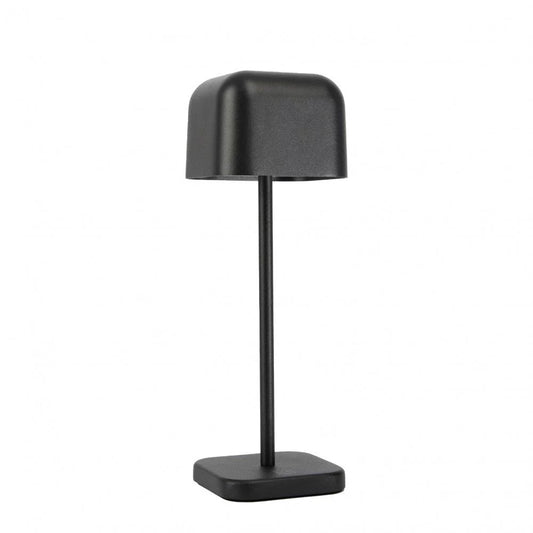 Kabellose Tischlampe Cabo Small Matt Schwarz freigestellt – Akku aufladbar KS Verlichting 7855
