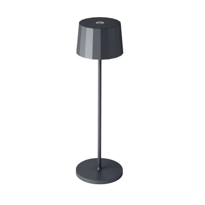 Kabellose Tischlampe Lido Anthrazit freigestellt – Akku 9h IP65 KS Verlichting 7628