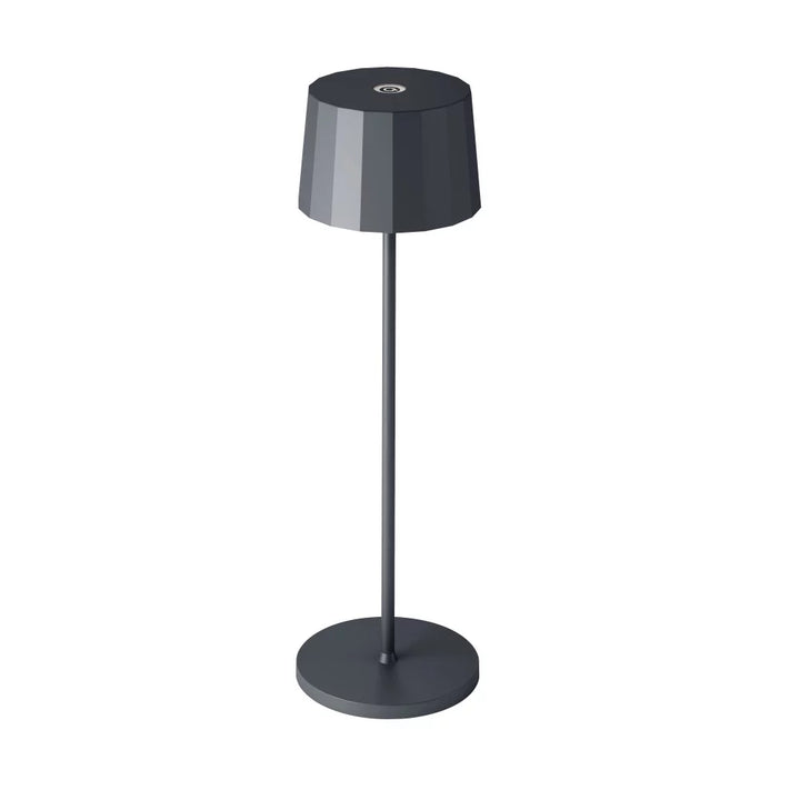 Kabellose Tischlampe Lido Anthrazit freigestellt – Akku 9h IP65 KS Verlichting 7628