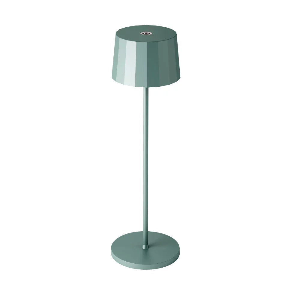 Kabellose Tischlampe Lido Grün Pastell freigestellt – Akku 9h IP65 KS Verlichting 7626