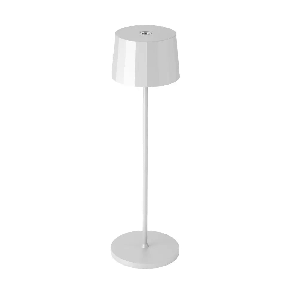 Kabellose Tischlampe Lido Weiß freigestellt – Akku 9h IP65 KS Verlichting 7621