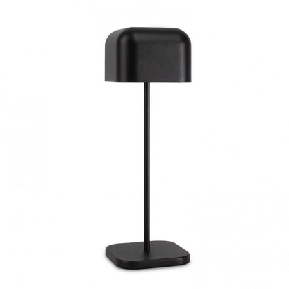 Kabellose Tischlampe Modern Matt Schwarz freigestellt – Akku 7h aufladbar KS Verlichting 7849