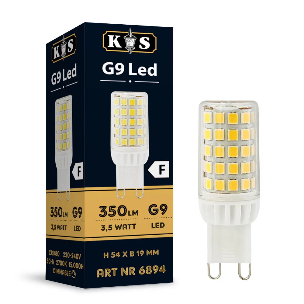 LED Leuchtmittel G9 dimmbar Verpackung – KS Verlichting 6894 350 Lumen dimmbar