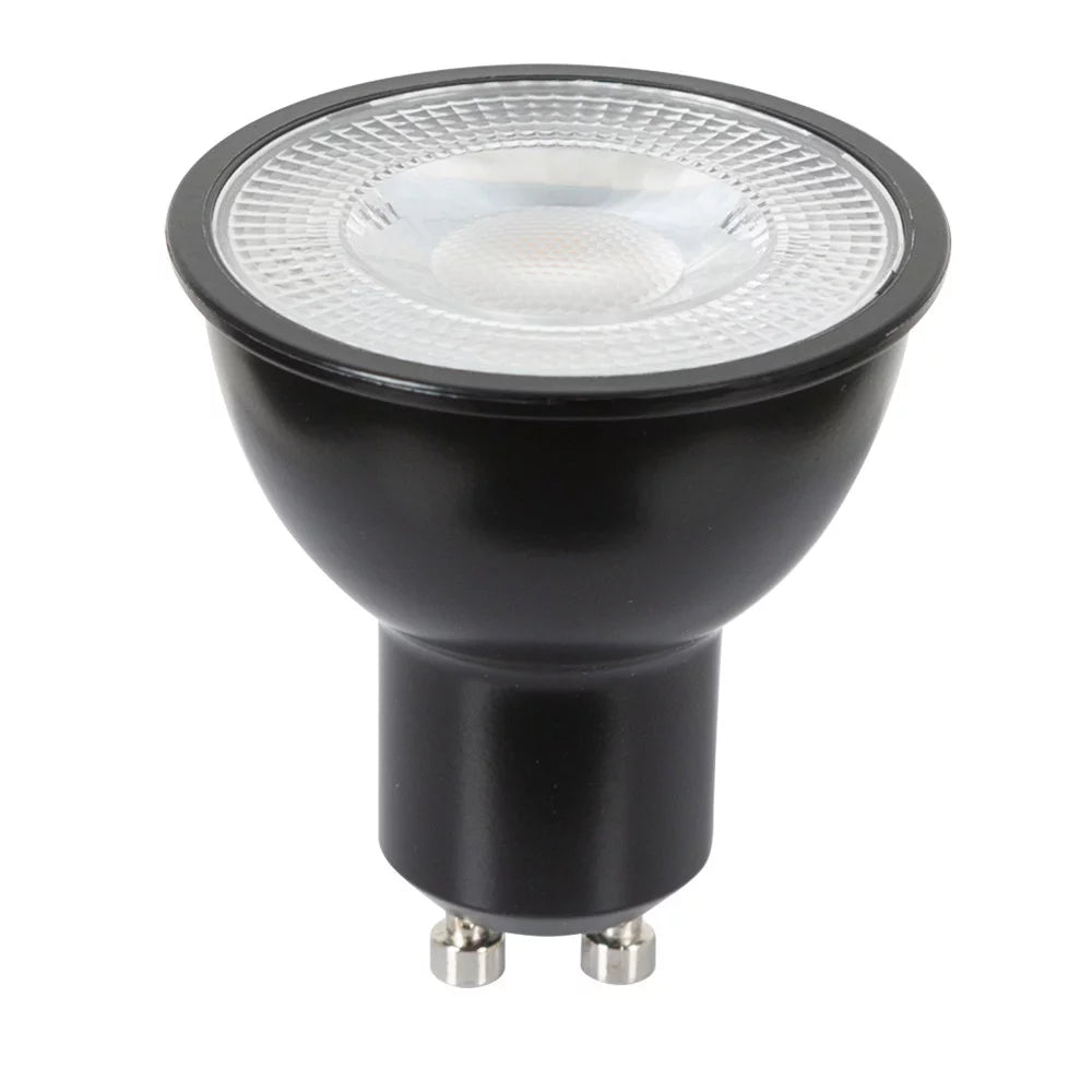 LED Leuchtmittel GU10 Dim To Warm 5,5W freigestellt – schwarzes Gehäuse 400 Lumen KS Verlichting 6879